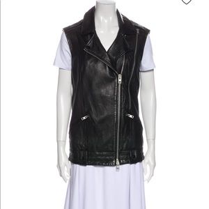 All Saints Leather Vest